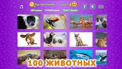 Ảnh chụp màn hình của Животные для детей малышей 2!