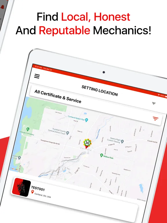 Mobile Mechanic Hub iPad  Ekran Görüntüleri
