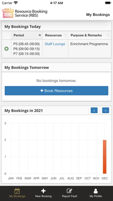Resource Booking Service应用截图