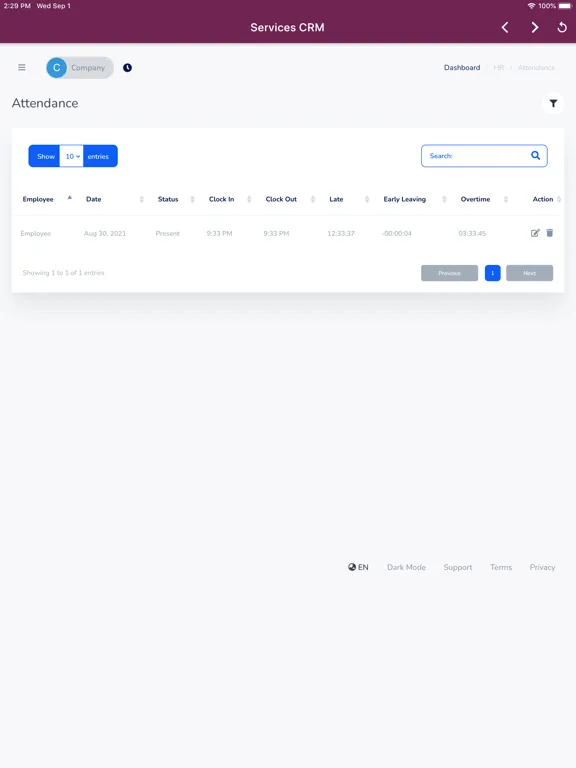 Averox Services CRM iPad 应用截图