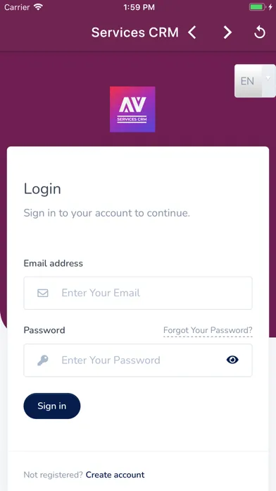 Averox Services CRM应用截图