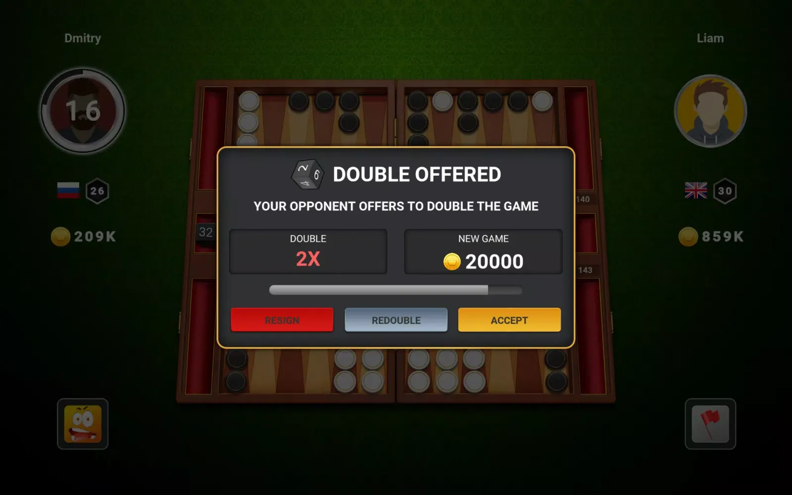 Backgammon 스크린샷