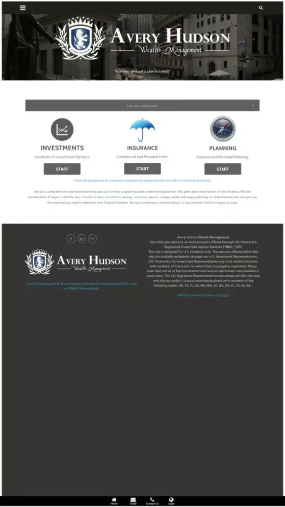 Zrzuty ekranu Avery Hudson Wealth Management