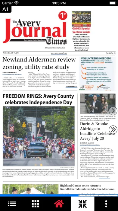 Captures d'écran de The Avery Journal Times