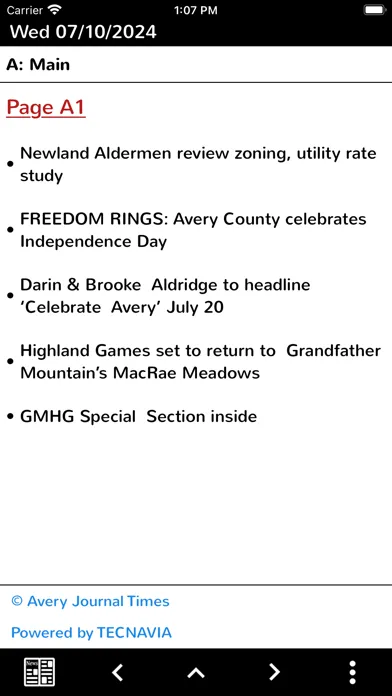 Captures d'écran de The Avery Journal Times