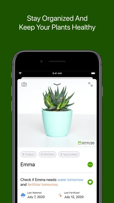 Zrzuty ekranu Droplet - Plant Care