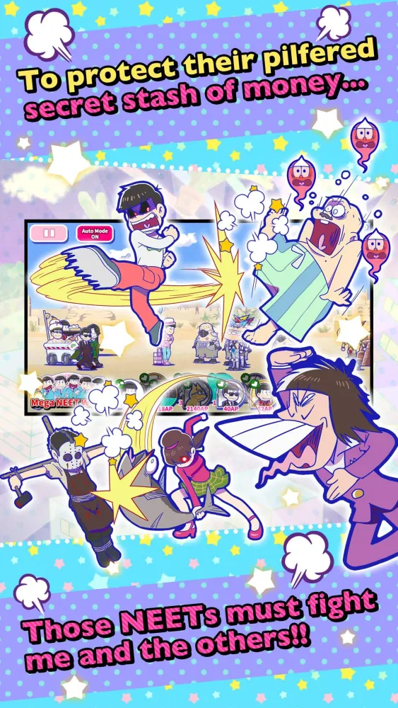 Osomatsu-san Hesokuri Wars_Battle of the NEETs_ 스크린샷