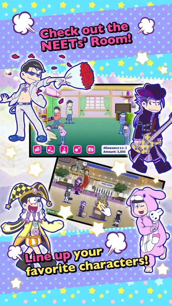 Osomatsu-san Hesokuri Wars_Battle of the NEETs_ 스크린샷