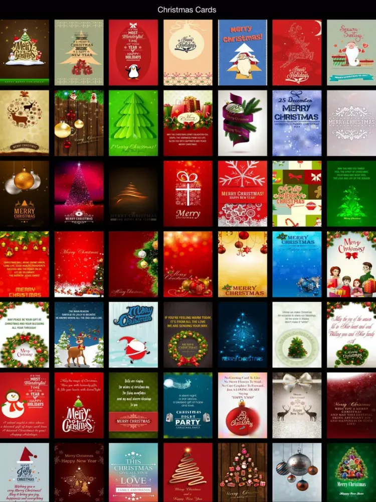 Awesome Christmas Cards - Lock Screens Backgrounds iPad  Screenshots
