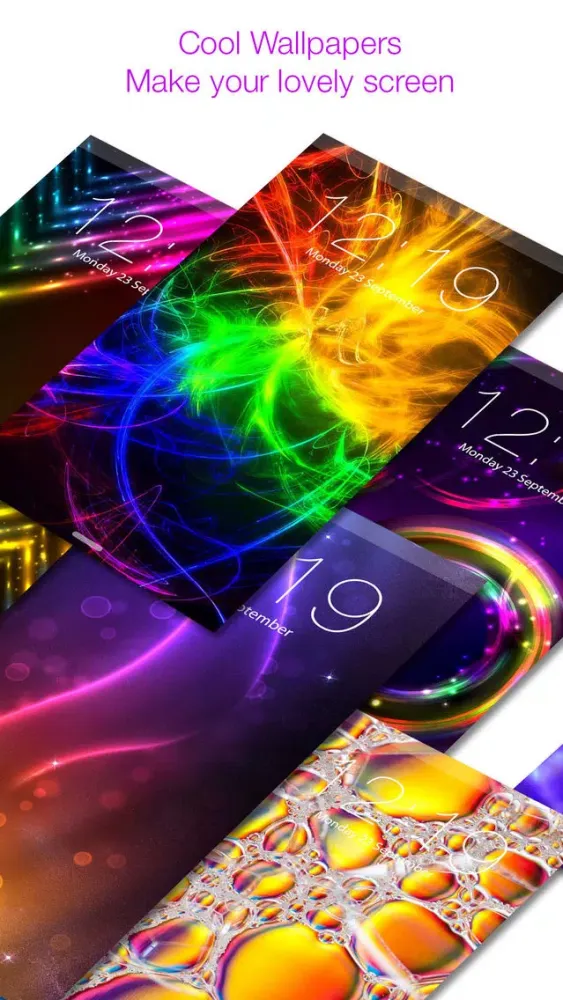 Glow Mob Lock Screen Backgrounds Color Themes Free Screenshots