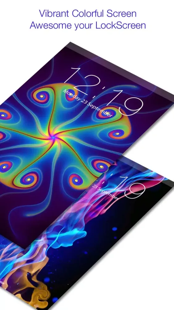 Glow Mob Lock Screen Backgrounds Color Themes Free Screenshots