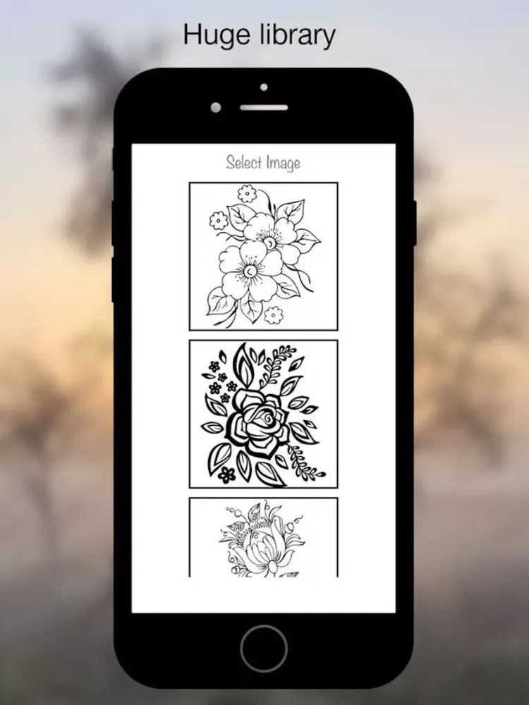 Coloring Book - Flower iPad  স্ক্রিনশট