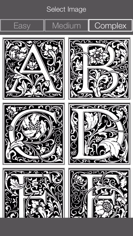 Letter Coloring Pages - Touch Coloring Book for Adults & Kids应用截图