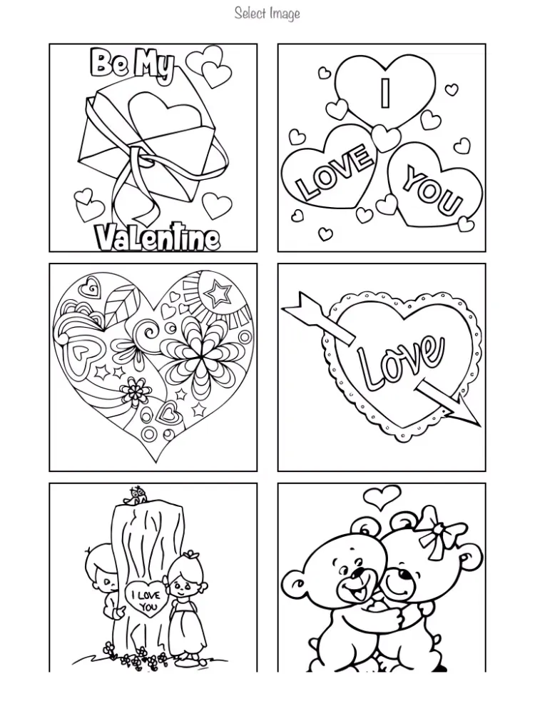 صور Interactive touch Coloring Book for Valentine's Day - Paint Studio for Adults and Love Couples All Free Pictures iPad 