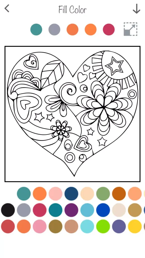 صور Interactive touch Coloring Book for Valentine's Day - Paint Studio for Adults and Love Couples All Free Pictures