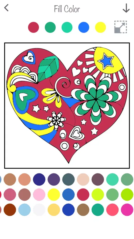 صور Interactive touch Coloring Book for Valentine's Day - Paint Studio for Adults and Love Couples All Free Pictures
