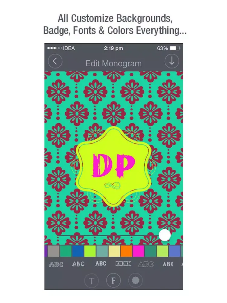 Скриншоты Monogram Maker - Customize All iPad 
