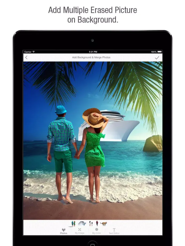 Photo Eraser Change Background iPad  Screenshots