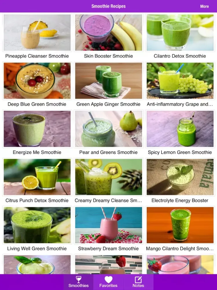 Zrzuty ekranu Smoothie Recipes for Healthy Body & Mind iPad 