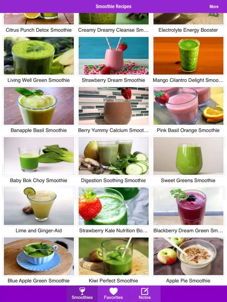 Zrzuty ekranu Smoothie Recipes for Healthy Body & Mind iPad 