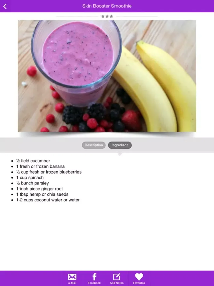 Zrzuty ekranu Smoothie Recipes for Healthy Body & Mind iPad 