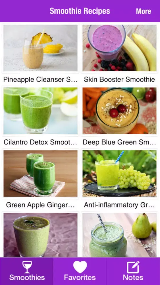 Zrzuty ekranu Smoothie Recipes for Healthy Body & Mind