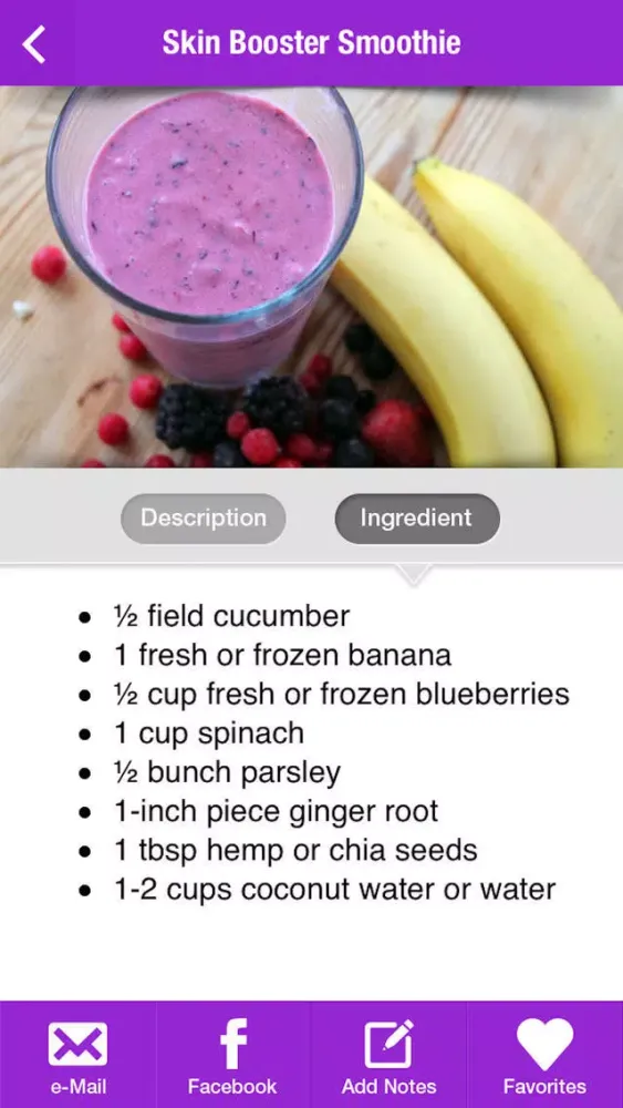Zrzuty ekranu Smoothie Recipes for Healthy Body & Mind