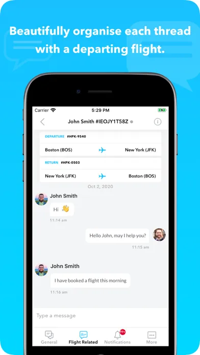 Tangkapan skrin JetOS Messenger