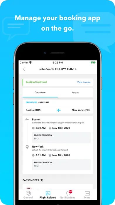 Tangkapan skrin JetOS Messenger