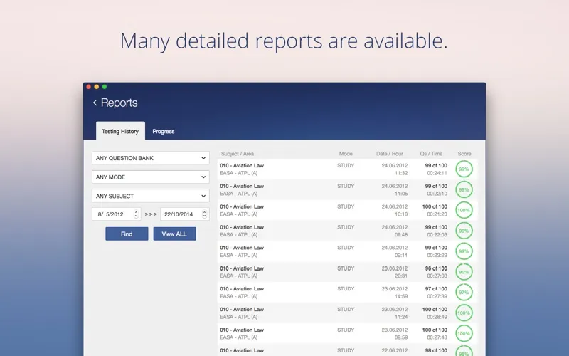 Captures d'écran de Aviation Exam - EASA Test Prep