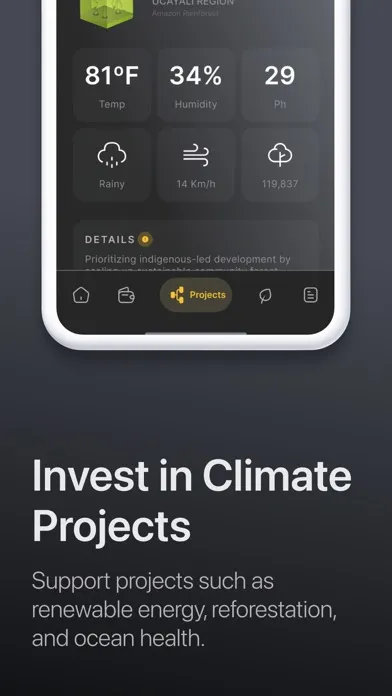 Ảnh chụp màn hình của AVID: Invest in Climate Change