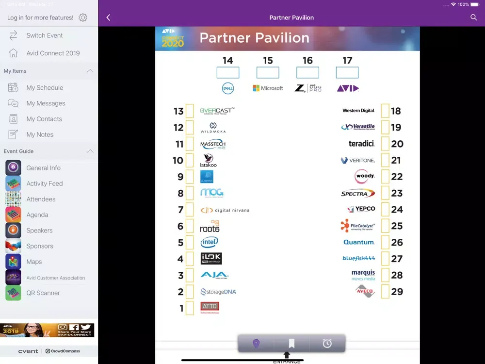 Avid Connect 2019 iPad  スクリーンショット