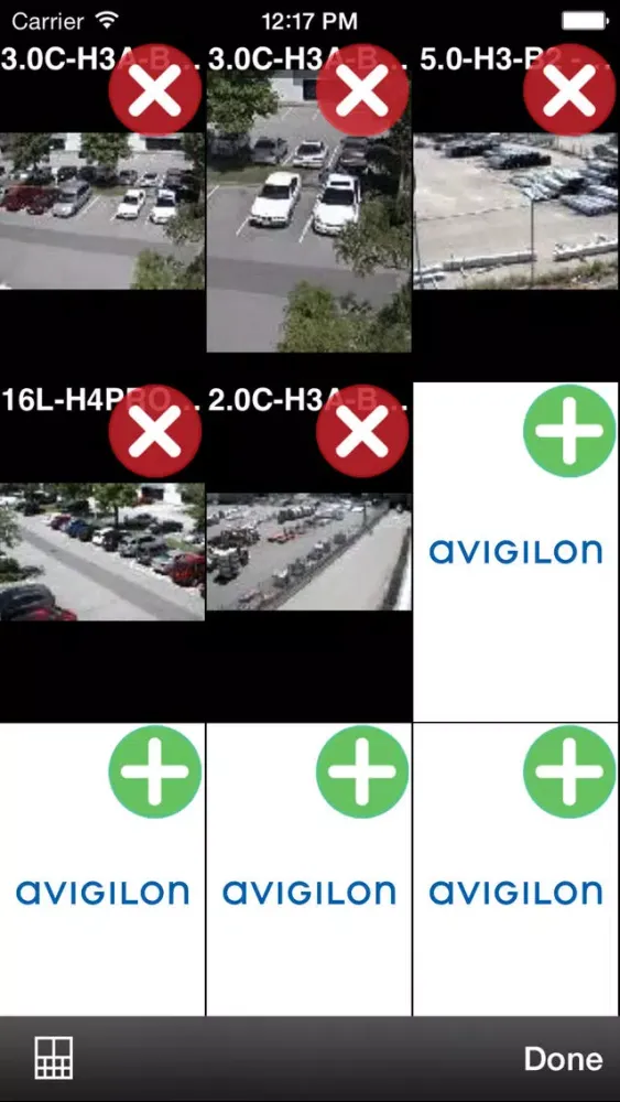 ภาพหน้าจอของ Avigilon Control Center Mobile