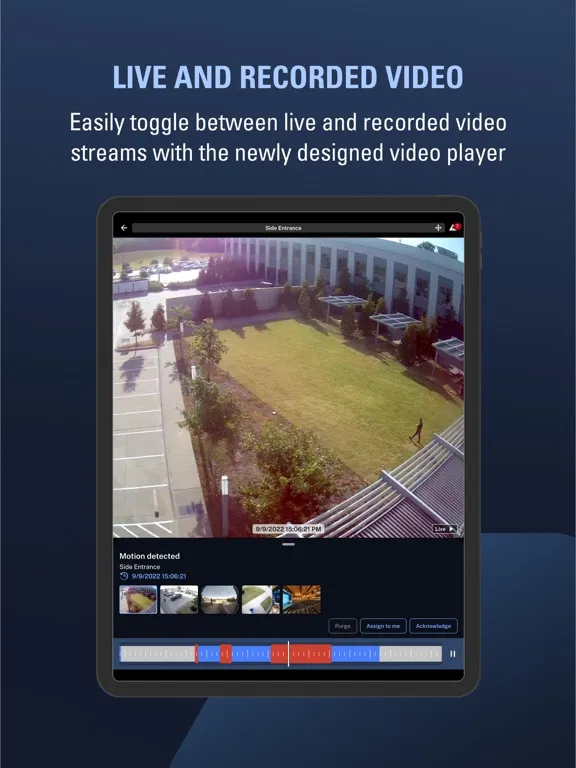 Avigilon Unity Video iPad  スクリーンショット
