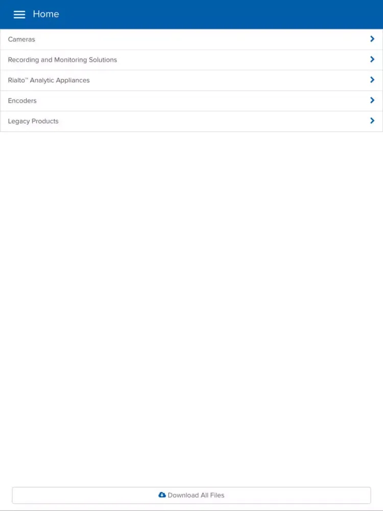Screenshot di Avigilon eDocs iPad 