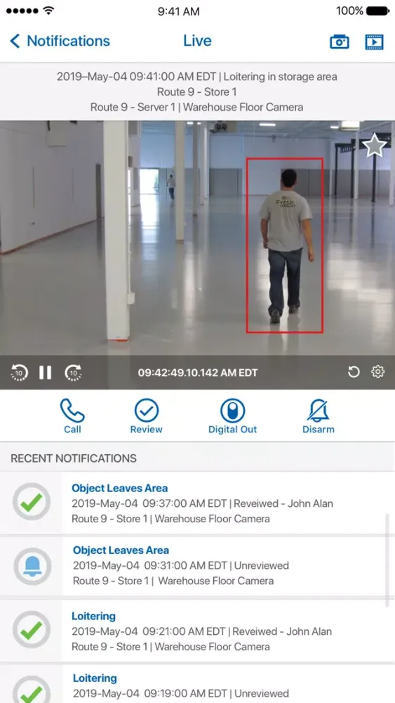 Zrzuty ekranu Avigilon Blue