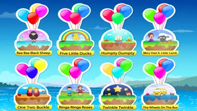 Capturas de tela do Kids Rhymes.