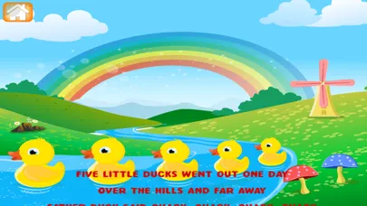 Capturas de tela do Kids Rhymes.