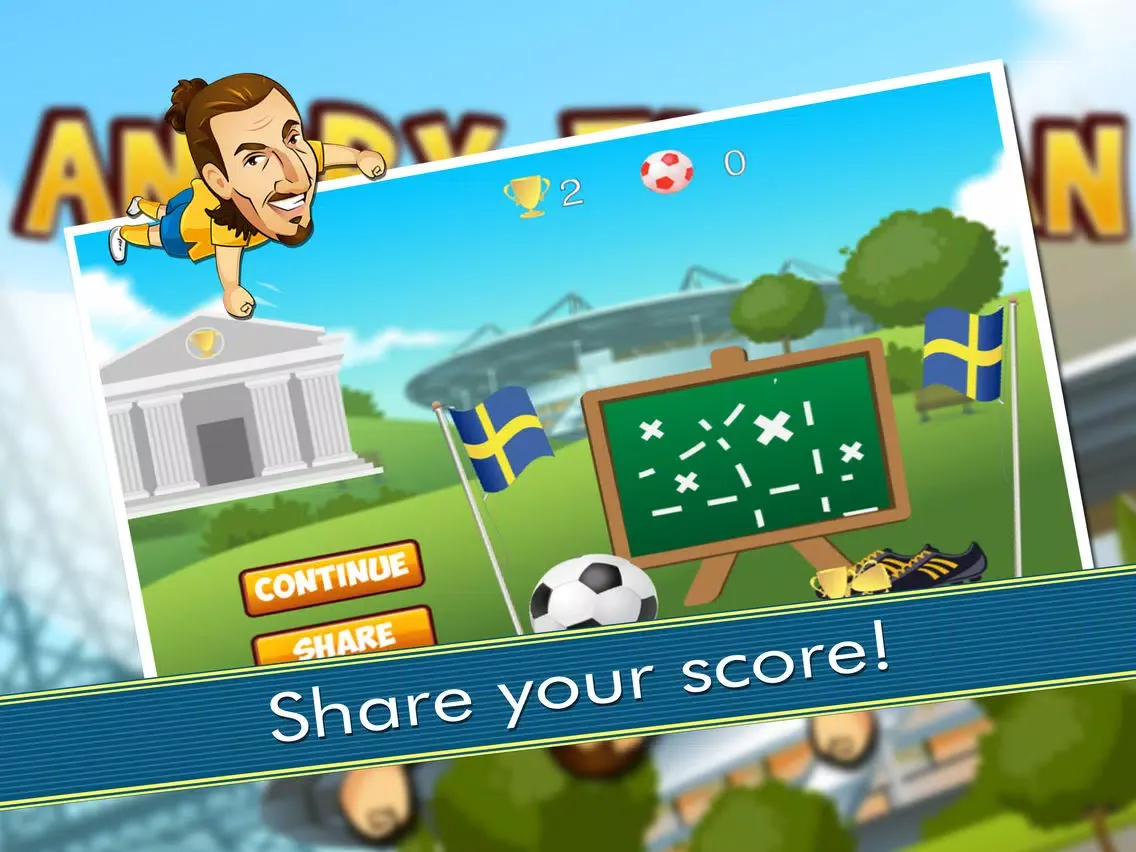 Tangkapan layar Soccer Game - Zlatan Edition: Bounce on trampoline platforms to jump high and collect soccer balls (football trampoline) iPad 