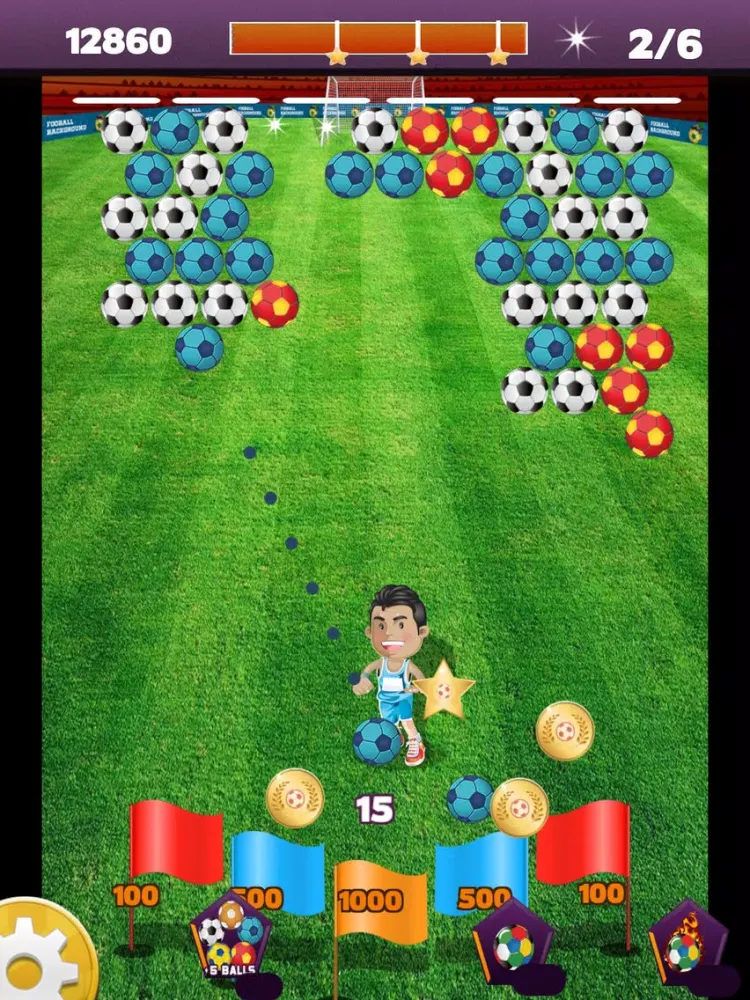 Tangkapan skrin Soccer League: Explode the soccer balls to succeed iPad 