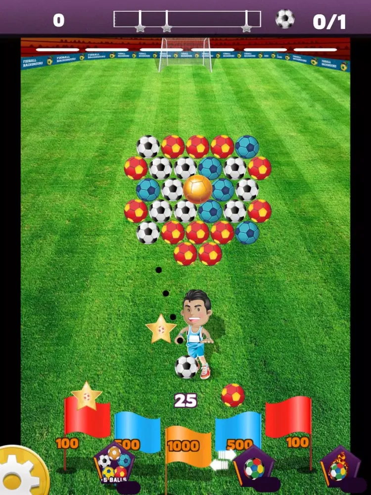 Tangkapan skrin Soccer League: Explode the soccer balls to succeed iPad 