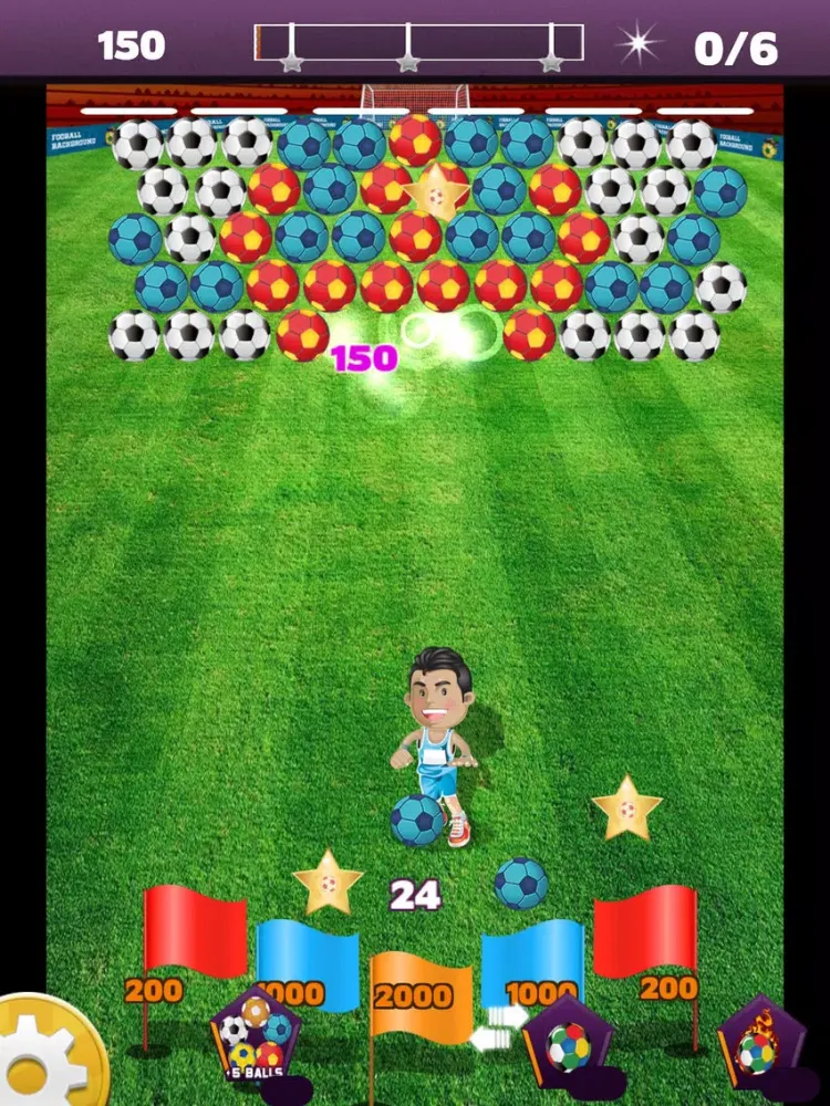 Tangkapan skrin Soccer League: Explode the soccer balls to succeed iPad 