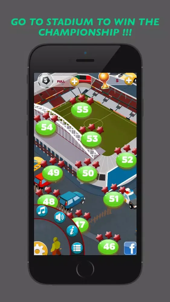 Tangkapan skrin Soccer League: Explode the soccer balls to succeed