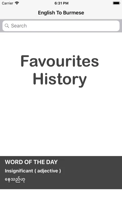 Ảnh chụp màn hình của English To Burmese Dictionary