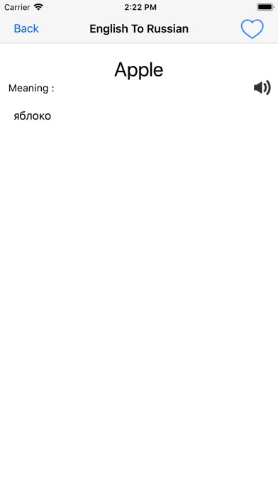 English Russian Dictionary スクリーンショット