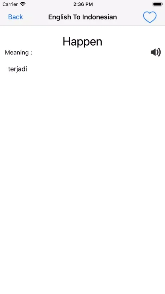Screenshot di English To Indonesian