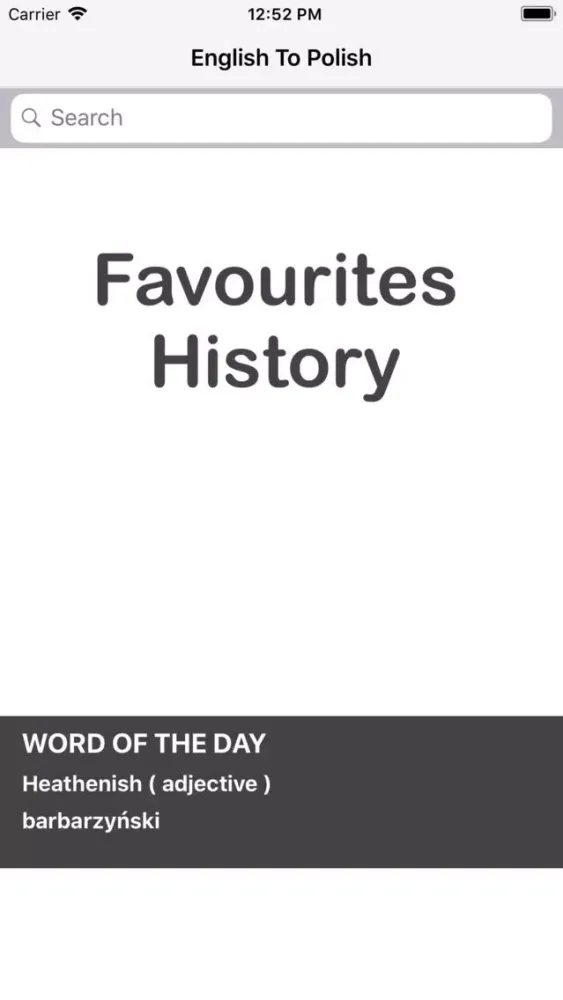 Capturas de tela do English To Polish Dictionary