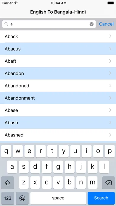 Tangkapan layar English To Bangla Hindi