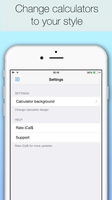 Zrzuty ekranu iCals - Easy way to save money