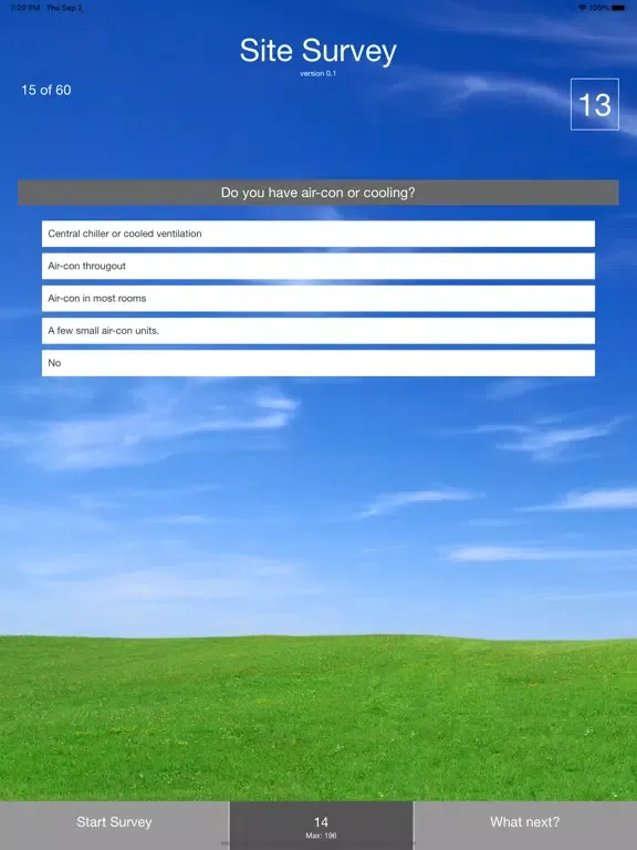Plato Site Survey iPad  Screenshots